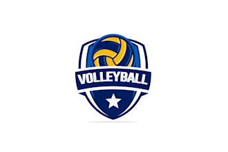 create exclusive and marvelous volleyball logo design