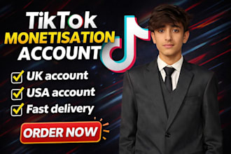 create USA,UK,france tiktok account creative reward program