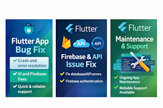 fix bugs and maintain your flutter mobile application