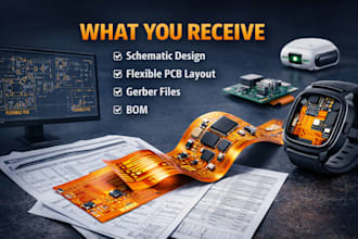design flexible or rigid flex pcb for wearables and compact electronic devices