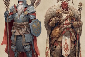 dnd character art and dnd character art