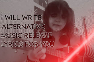 write alternative or shoegaze or indie music lyrics