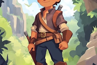 draw 2d game character or 2d game character
