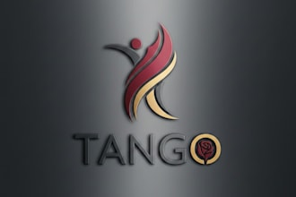 design a professional tango logo for your dance school or brand