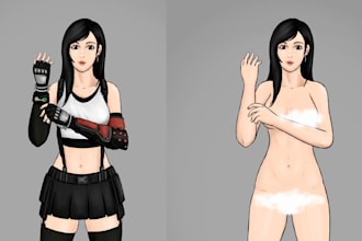create sfw or nsfw unique art, fanart, oc fanart