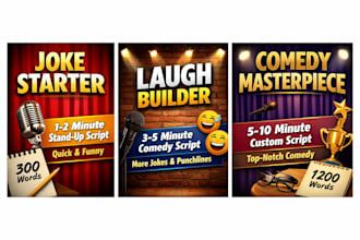 create funny sketches or jokes for your show or social media