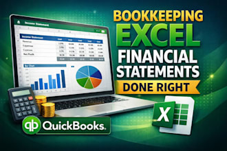 do bookkeeping, cleanup, financial statements,reconcilliation