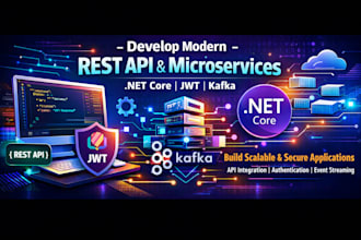 develop modern rest API and microservices using dot net core jwt and kafka