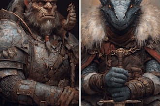 dnd character art and dnd character art