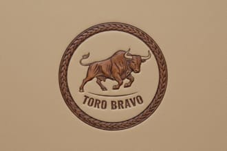 design a professional leather brand logo for your business
