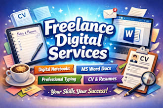 do digital document services typing word formatting cvs digital notebooks