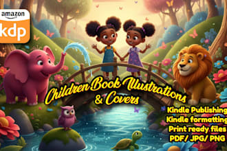 design children book illustrations and cover illustrations