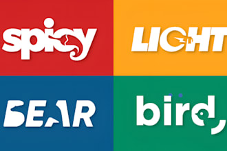 design a modern minimalist negative space logo