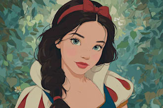 turn you into a disney style cartoon character