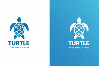 design realistic sea turtle logo with express delivery