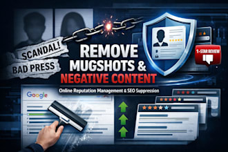 be your online reputation manager and suppress negative links