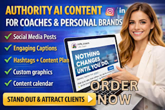 create authority ai content for coaches and personal brands