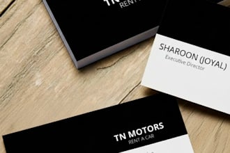 design professional and modern double sided business cards