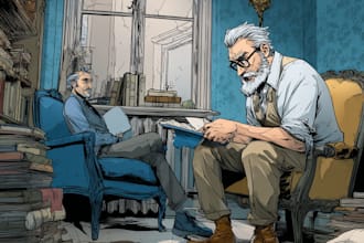 comic book illustration with comic book illustrator