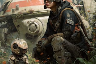 draw sci fi illustration and sci fi sci fi illustration