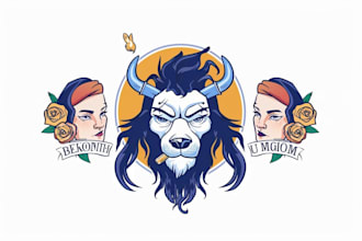 do mascot retro vintage logo