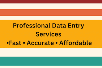 accurate data entry, copy paste and web research