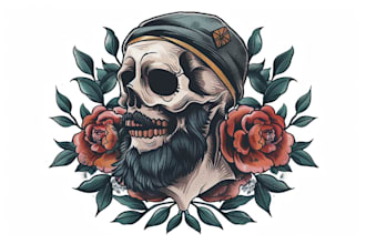 create american traditional tattoo style design