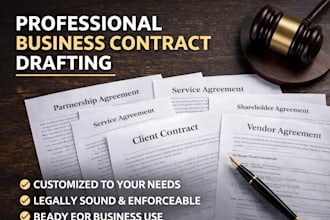 draft business contracts and corporate agreements
