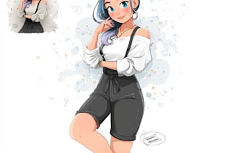 design original anime character art