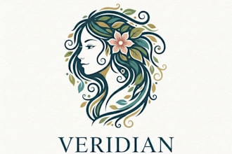 design a professional girl logo for your brand or business
