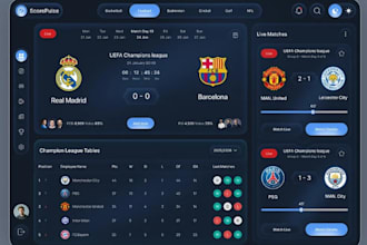develop a real time sports score and predictive analytics web application