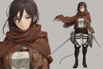 draw anime or realistic character illustration