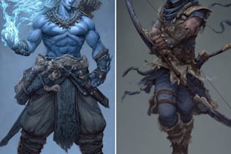 dnd character art and dnd character art