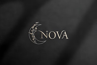 design moon logo with unlimited revision