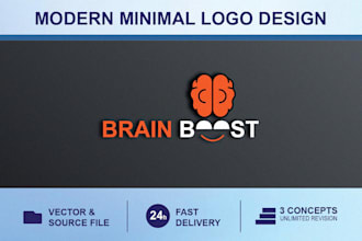 design a professional minimalist educational logo