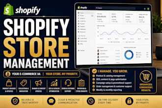 manage your ecommerce store operations for a week or month