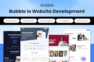 do build bubble io website, bubble mvp, bubble app, bubble developer for you