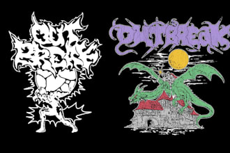 graphics and illustrations for your clothing or band merch