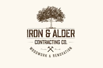 create a professional construction logo