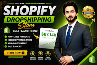 design shopify store, set up shopify website, shopify dropshipping store