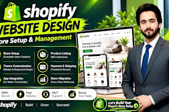 design shopify store, set up shopify website, shopify dropshipping store