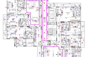 design electrical lighting and power layout using autocad
