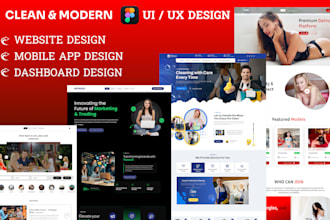 figma website design, figma ui ux design, landing page design, website mockup