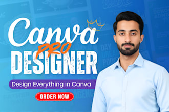 be your expert canva va for canva poster, food poster and pinterest board