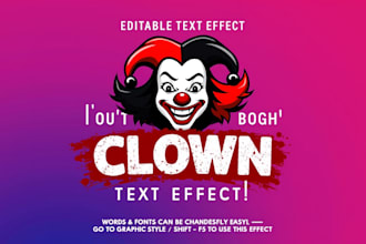 design awesome clown head mascot logo in 12 hours