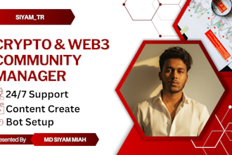 be your professional crypto community manager for web3 organic growth