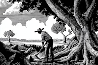 design handmade linocut style illustrations
