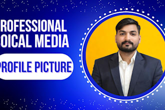 make professional dp, profile picture for linkedin, facebook, instagram