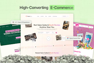design a high converting e commerce website UI UX in figma