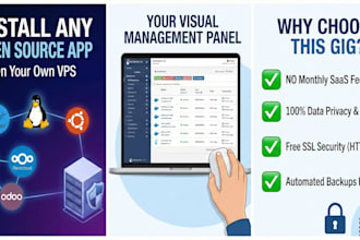 setup your vps and install any open source app with docker